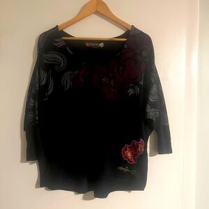 Desigual “Different Is Beautiful” top size large